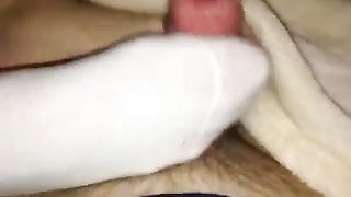 Sega con i piedi e sborrata