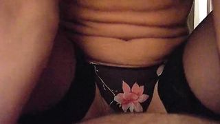 Anna in  reverse cowgirl