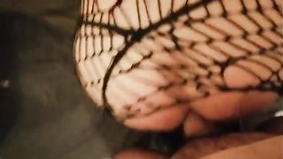 Sborrata con collant retato...