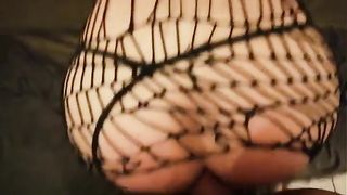 Sborrata con collant retato...