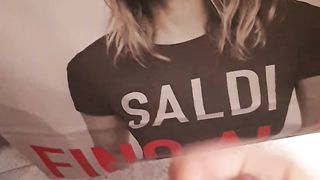 Sborro in faccia alla tipa della pubblicità