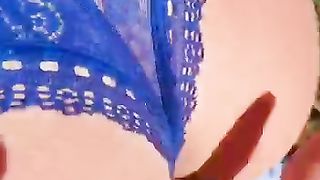 Ragazzo masturba una zoccola all'aperto