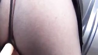 Trav segata all'aperto sborra