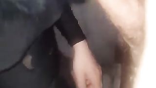 Pompino in auto ad un amico