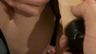 Gode a pecora con un dildo