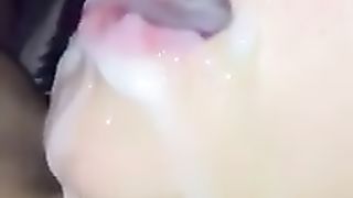 Super sborrata in bocca