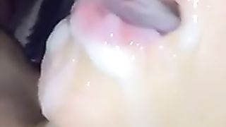 Super sborrata in bocca