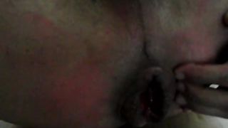 Espulsione di sborra dopo la scopata...