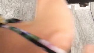 Scopata sulle scale del condominio