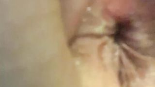 Culo spalmato di sperma