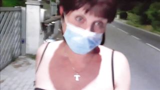 Lisa slave slut exposed on the street