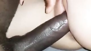 Sborrata in figa dal negro