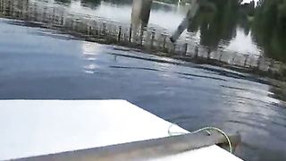 Pompino amatoriale in barca