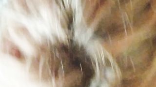 Bionda col pisellone in bocca