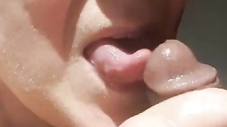 Maturo italiano fa un pompino