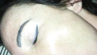 Mia moglie sborrata in faccia e in bocca