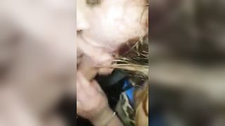 Il terrone e la biondina troia !