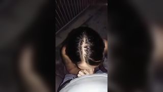 Pompino NOTTURNO sul BALCONE