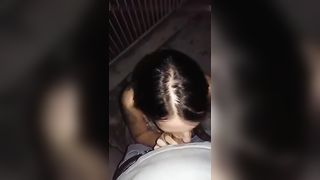 Pompino NOTTURNO sul BALCONE