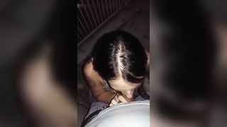 Pompino NOTTURNO sul BALCONE