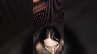 Pompino NOTTURNO sul BALCONE