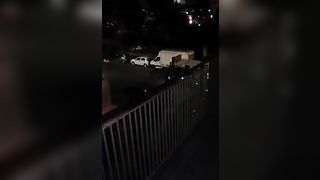 Pompino NOTTURNO sul BALCONE