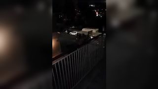 Pompino NOTTURNO sul BALCONE