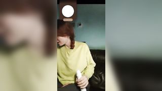 Diretta live con troietta italiana dai capelli rossi
