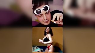 Andrea Diprè sbava guardando la troia in cam