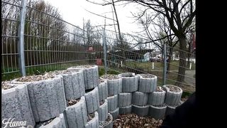 Pompino in un parco pubblico