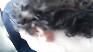 Bella puttanella pompa in auto