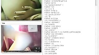 Teen italiana si masturba su Chatroulette