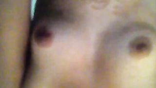 Coppia amatoriale scopa in casa