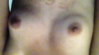 Coppia amatoriale scopa in casa