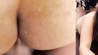 Anale in POV con creampie