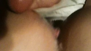 Un grosso cazzo nero in una fica bianca