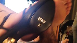 Bella sega con i piedi