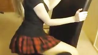 Studentessa gioca in cam