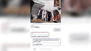 Troiette italiane mostrano piedi su Omegle