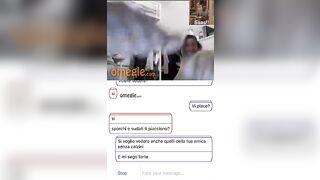 Troiette italiane mostrano piedi su Omegle