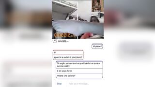Troiette italiane mostrano piedi su Omegle