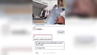 Troiette italiane mostrano piedi su Omegle