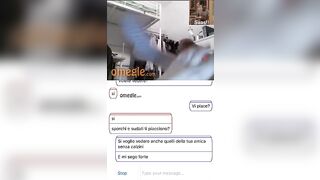 Troiette italiane mostrano piedi su Omegle