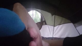 Hot hard fuck in tent