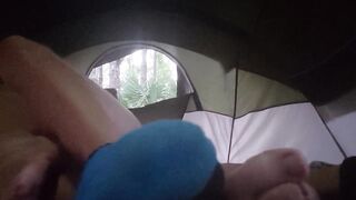 Hot hard fuck in tent
