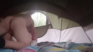 Hot hard fuck in tent