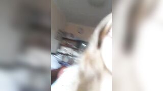 Troietta giovane se la mena col bianchetto