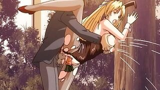 Anal creampie con carota nella figa - Hentai Ahegao