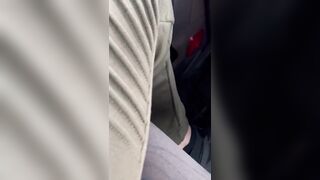 Si masturba mentre guida