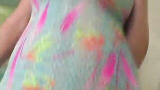 Bella tettona bionda inculata